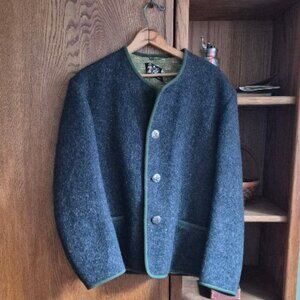 vintage grey loden jacket